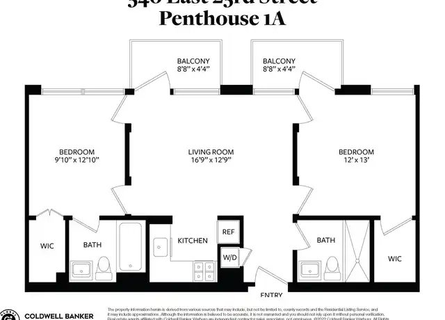 Property at 340 E 23rd St Unit 1A, New York, NY, 10010, 2 beds, 2 baths, [object Object]