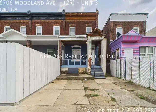 Property at 6706 Woodland Ave Unit 3, Philadelphia, PA, 19142, 1 bed, 1 bath, [object Object]