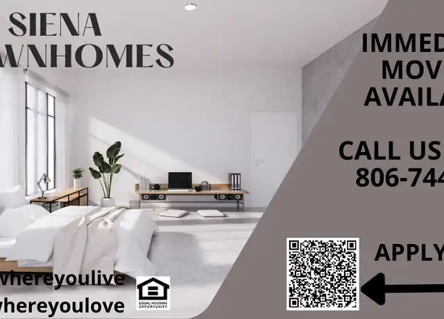 Property at Siena Townhomes - 2101 34th St, Lubbock, TX, 79411, 2 beds, 1 bath, [object Object]