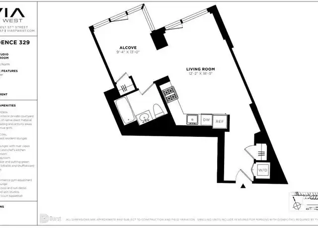 Property at 625 W 57th St Unit 329, New York, NY, 10019, 0 beds, 1 bath, [object Object]