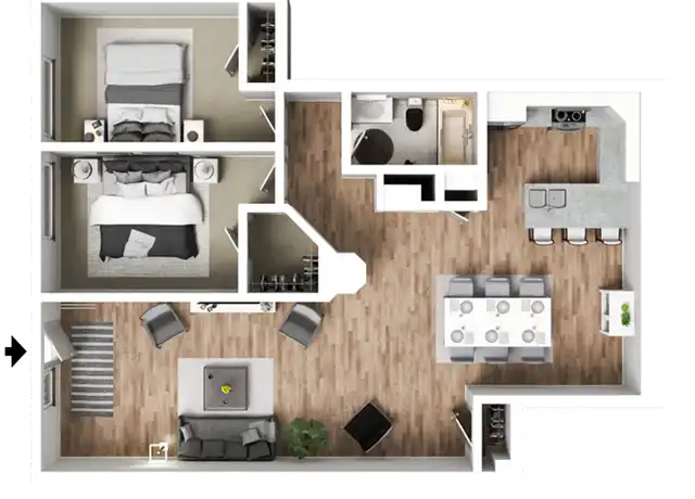 Property at 320 E 4th St Unit 1-312, Davenport, IA, 52801, 2 beds, 2 baths, [object Object]