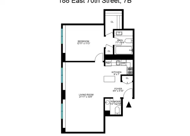 Property at 188 E 70th St Unit 7B, New York, NY, 10021, 1 bed, 1.5 baths, [object Object]