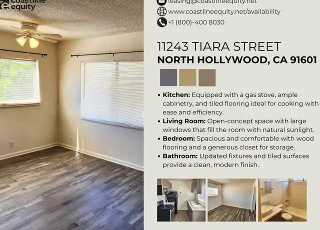 Property at 11243 Tiara St Unit 4, North Hollywood, CA, 91601, 1 bed, 1 bath, [object Object]