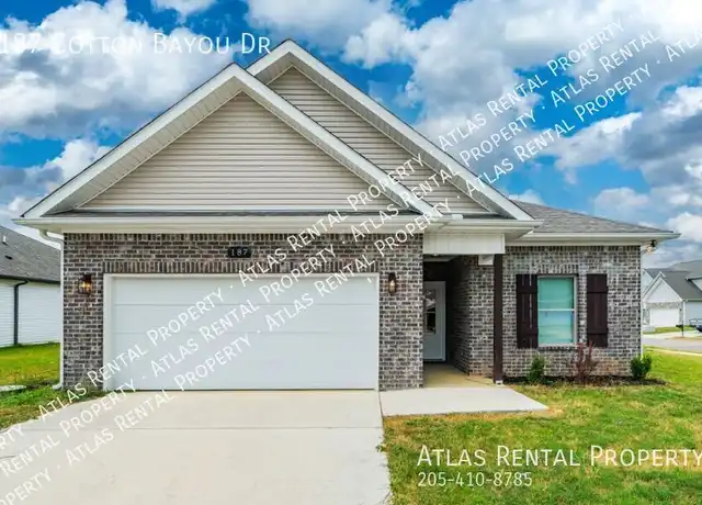 Property at 187 Cotton Bayou Dr, Meridianville, AL, 35759, 3 beds, 2 baths, [object Object]