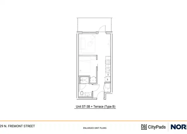 Property at 1529 N Fremont St Unit 203, Chicago, IL, 60642, 1 bed, 1 bath, [object Object]