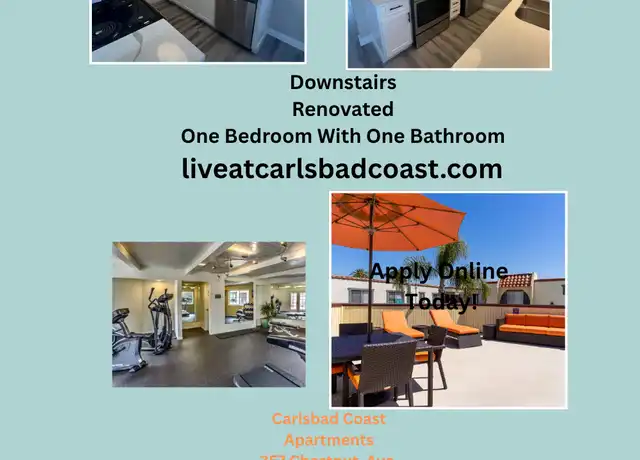 Property at Carlsbad Coast Apts - 357 Chestnut Ave, Carlsbad, CA, 92008, 1 bed, 1 bath, [object Object]