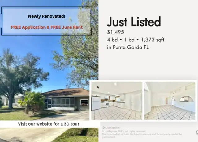Property at 3031 Daffodil Ter, Punta Gorda, FL, 33983, 4 beds, 1 bath, [object Object]
