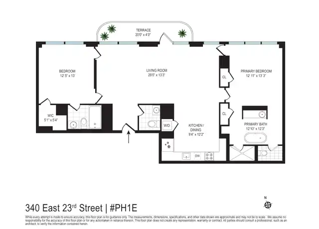 Property at 340 E 23rd St Unit 1E, New York, NY, 10010, 2 beds, 2.5 baths, [object Object]