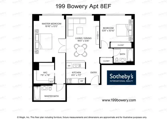 Property at 199 Bowery Unit 8EF, New York, NY, 10002, 2 beds, 2 baths, [object Object]