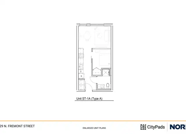 Property at 1529 N Fremont St Unit 505, Chicago, IL, 60642, 1 bed, 1 bath, [object Object]