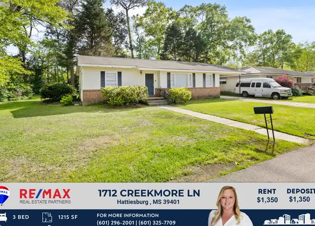 Property at 1712 Creekmore Ln, Hattiesburg, MS, 39401, 3 beds, 1.5 baths, [object Object]