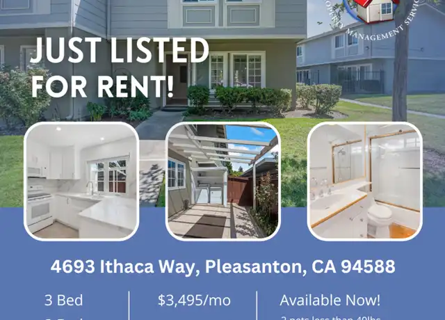 Property at 4693 Ithaca Way, Pleasanton, CA, 94588, 3 beds, 2 baths, [object Object]