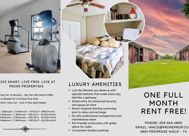 Property at 1800 Primrose Dr Unit H205, Waco, TX, 76706, 1 bed, 1 bath, [object Object]