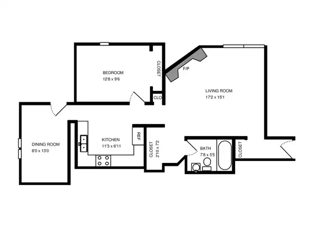 Property at 2215 N Clifton Ave Unit 2219-2E, Chicago, IL, 60614, 1 bed, 1 bath, [object Object]