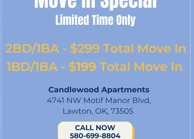 Property at 4741 NW Motif Manor Blvd Unit 708, Lawton, OK, 73505, 2 beds, 1 bath, [object Object]
