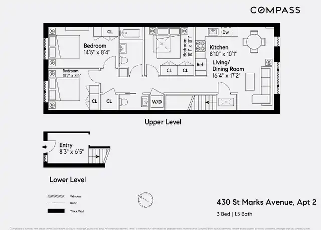 Property at 430 Saint Marks Ave Unit 2, Brooklyn, NY, 11238, 3 beds, 1.5 baths, [object Object]