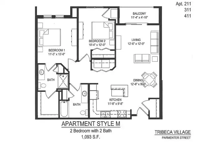 Property at Tribeca Village - 3700 Parmenter St, Middleton, WI, 53562, 1-2 bed, 1-2 bath, [object Object]