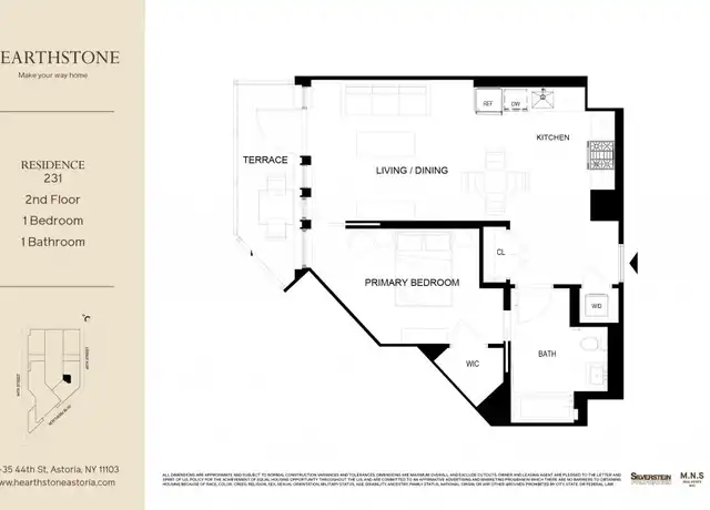 Property at 34-35 44th St Unit 231, Astoria, NY, 11101, 1 bed, 1 bath, [object Object]