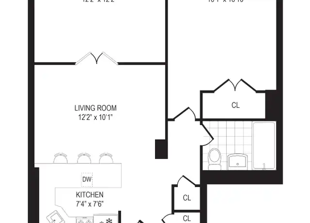 Property at 141 E 55th St Unit 3E, New York, NY, 10022, 2 beds, 1 bath, [object Object]