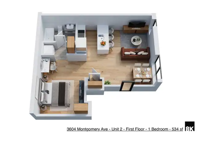 Property at 3604 Montgomery Rd Unit 2, Cincinnati, OH, 45207, 1 bed, 1 bath, [object Object]
