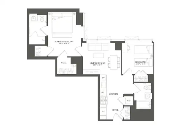 Property at 3 Court Sq W #2405, Queens, NY, 11101, 2 beds, 2 baths, [object Object]