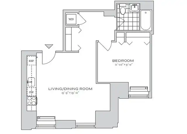 Property at 70 Pine St Unit 4306, New York, NY, 10005, 1 bed, 1 bath, [object Object]