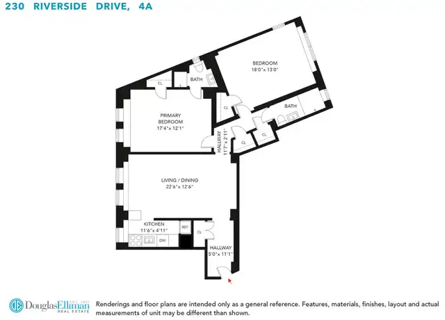 Property at 230 Riverside Dr Unit 4A, New York, NY, 10025, 2 beds, 2 baths, [object Object]
