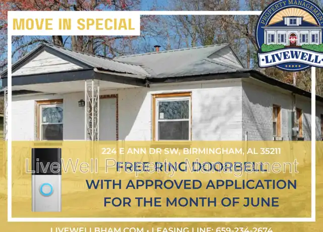Property at 224 E Ann Dr SW, Birmingham, AL, 35211, 3 beds, 1 bath, [object Object]