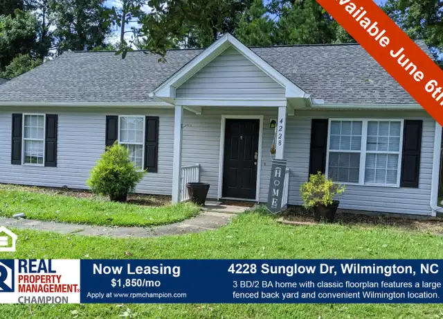 Property at 4228 Sunglow Dr, Wilmington, NC, 28405, 3 beds, 2 baths, [object Object]