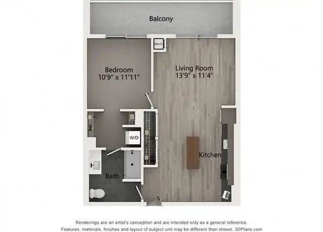 Property at 1454 W Randolph St Unit 1021, Chicago, IL, 60607, 1 bed, 1 bath, [object Object]