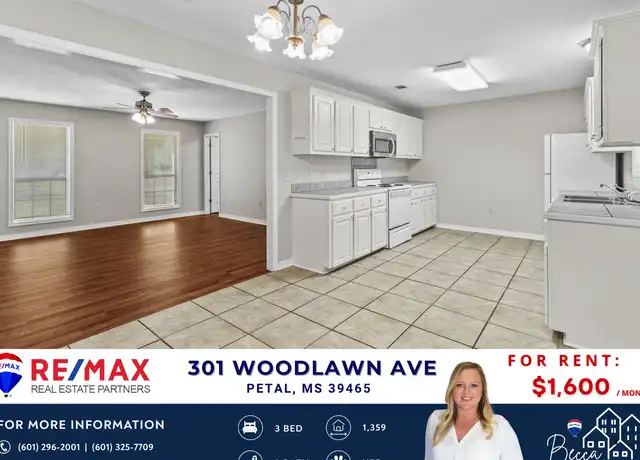 Property at 301 Woodlawn Ave, Petal, MS, 39465, 3 beds, 2 baths, [object Object]