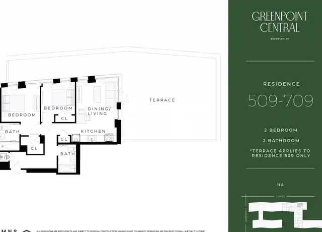 Property at 75 Dupont St Unit 509, Brooklyn, NY, 11222, 2 beds, 2 baths, [object Object]