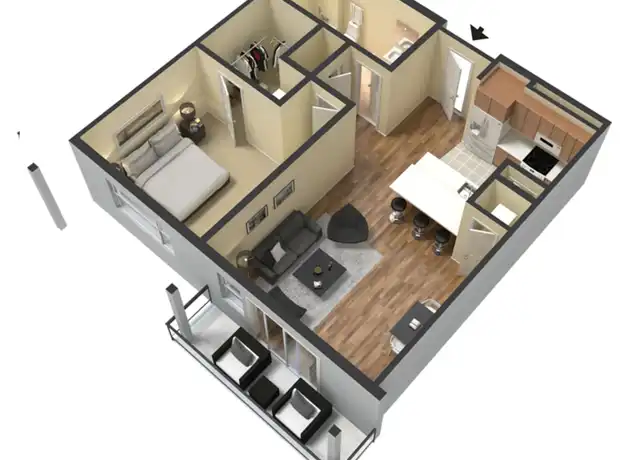 Property at 1140 Shelby St Unit 511, Indianapolis, IN, 46203, 1 bed, 1 bath, [object Object]