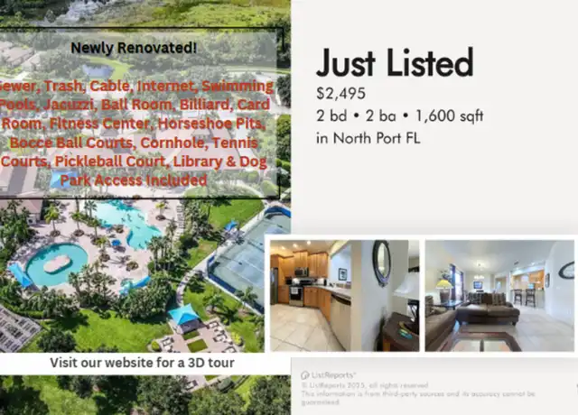 Property at 2486 Oswego Dr Unit 1, North Port, FL, 34289, 2 beds, 2 baths, [object Object]