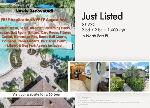 Property at 2486 Oswego Dr, North Port, FL, 34289, 2 beds, 2 baths, [object Object]