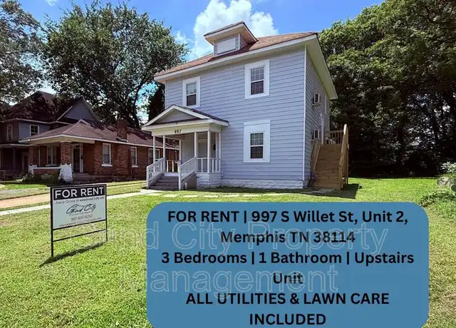 Property at 997 S Willett St Unit 2, Memphis, TN, 38114, 3 beds, 1 bath, [object Object]