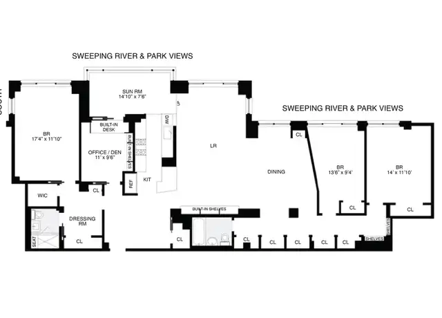 Property at 8 Riverside Dr Unit 8JHW, New York, NY, 10023, 4 beds, 2 baths, [object Object]