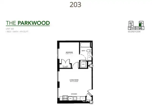 Property at 3003 Parkwood Ave Unit 203, Richmond, VA, 23221, 1 bed, 1 bath, [object Object]