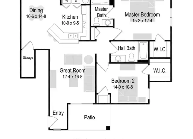 Property at 1830 Meadow LN Unit 12701-207S, Pewaukee, WI, 53072, 1 bed, 1 bath, [object Object]