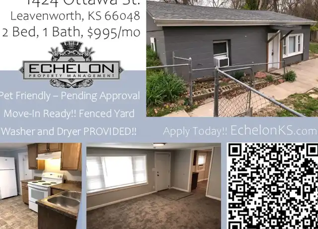 Property at 1424 Ottawa St, Leavenworth, KS, 66048, 2 beds, 1 bath, [object Object]