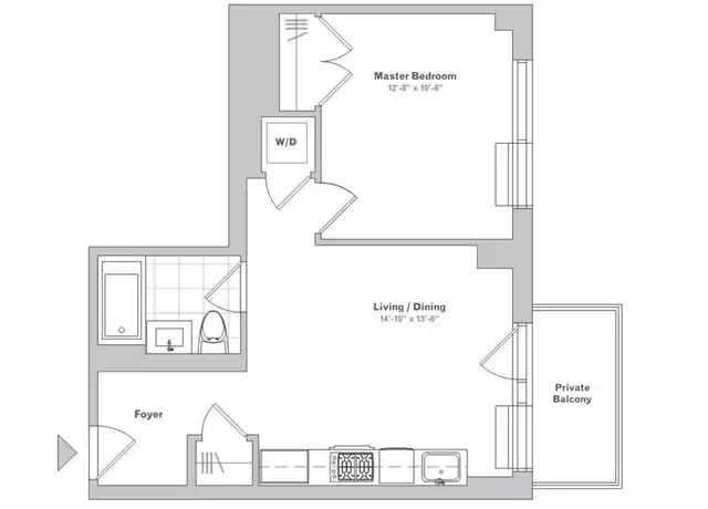 Property at 41-17 Crescent St Unit 12G, Long Island City, NY, 11101, 1 bed, 1 bath, [object Object]