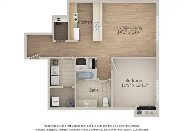 Property at DeLaet's Landing - 100 New Broadway, Rensselaer, NY, 12144, 1 bed, 1 bath, [object Object]