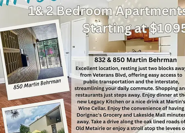 Photo of 850 Martin Behrman Ave, Metairie, LA 70005