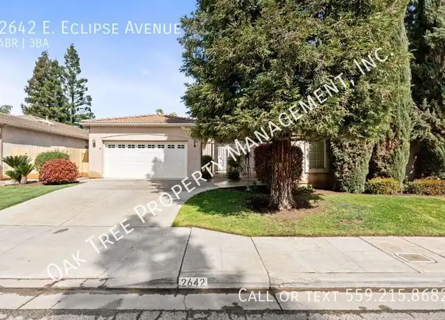Property at 2642 E Eclipse Ave, Fresno, CA, 93720, 4 beds, 2.5 baths, [object Object]