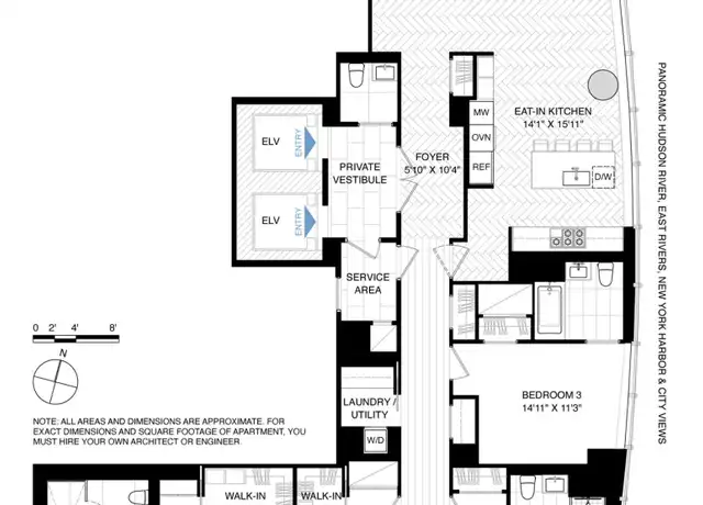 Property at 111 Murray St Unit 47E, New York, NY, 10007, 3 beds, 4.5 baths, [object Object]