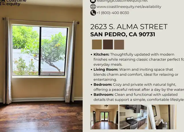 Property at 2623 S Alma St Unit 2623, San Pedro, CA, 90731, 1 bed, 1 bath, [object Object]