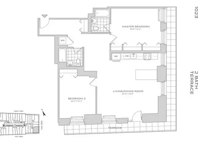 Property at 70 Pine St Unit 1023, New York, NY, 10005, 2 beds, 2 baths, [object Object]