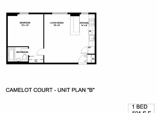 Property at 11 Camelot Ct Unit 11-1F, Brighton, MA, 02135, 1 bed, 1 bath, [object Object]