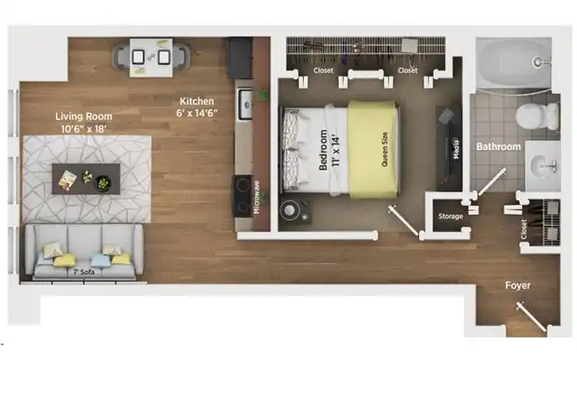 Property at 343 S Dearborn St Unit 609, Chicago, IL, 60604, 1 bed, 1 bath, [object Object]