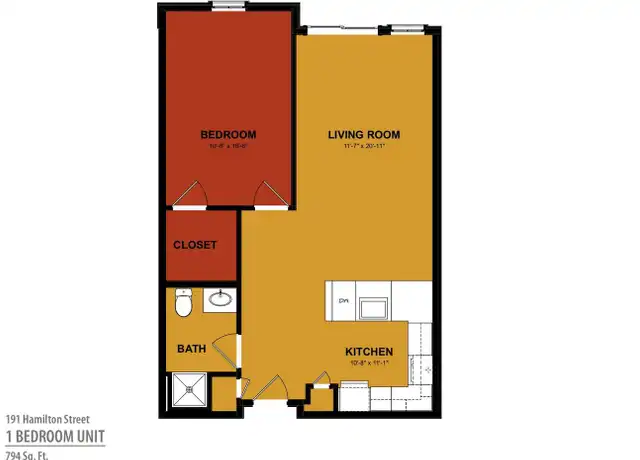 Property at 191 Hamilton St, New Brunswick, NJ, 08901, 1 bed, 1 bath, Contact for Price